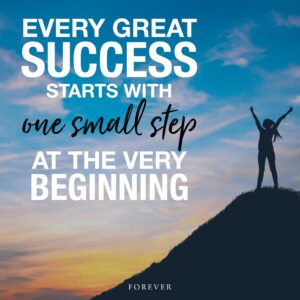 כל הצלחה גדולה מתחילה עם צעד קטן!